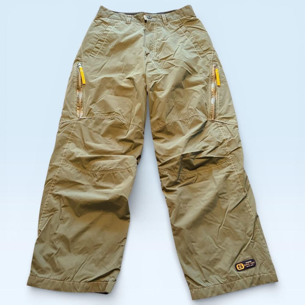 Sonoma Half Pipe Snow Pants Mens 30x30 Green Insulated Ski Fleece Lined Winter